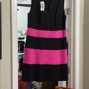 Inc black and pink sundress from Macy’s.